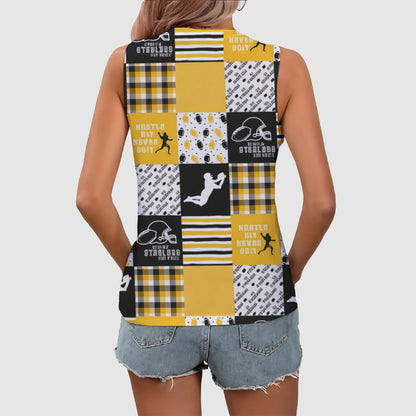 All-Over Print Women's Sleeveless V-Neck Tank Top