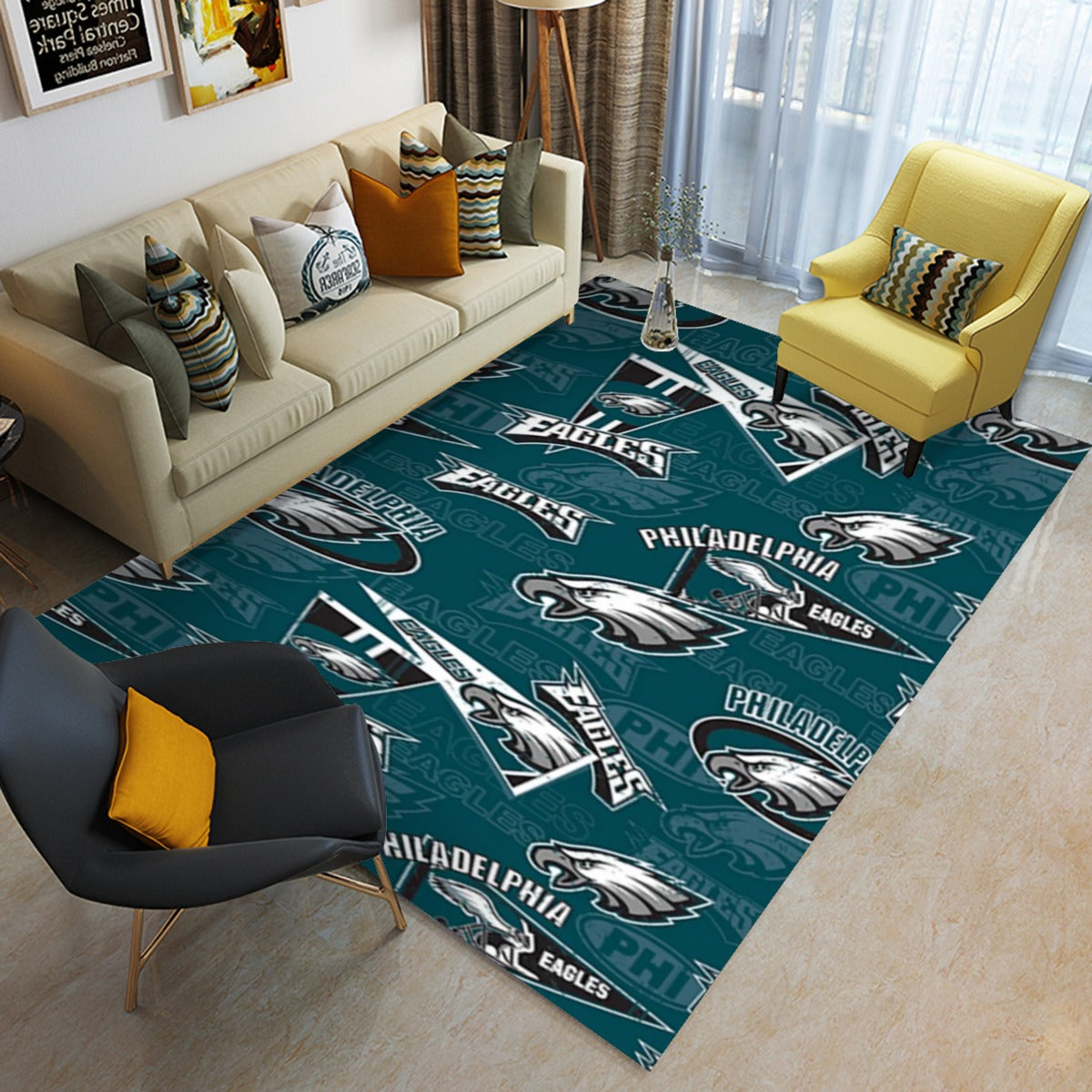 Philadelphia Football Game Day Foldable Rectangular Floor Mat