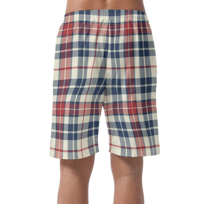 Tartan Plaid  Men's Casual Short Pants