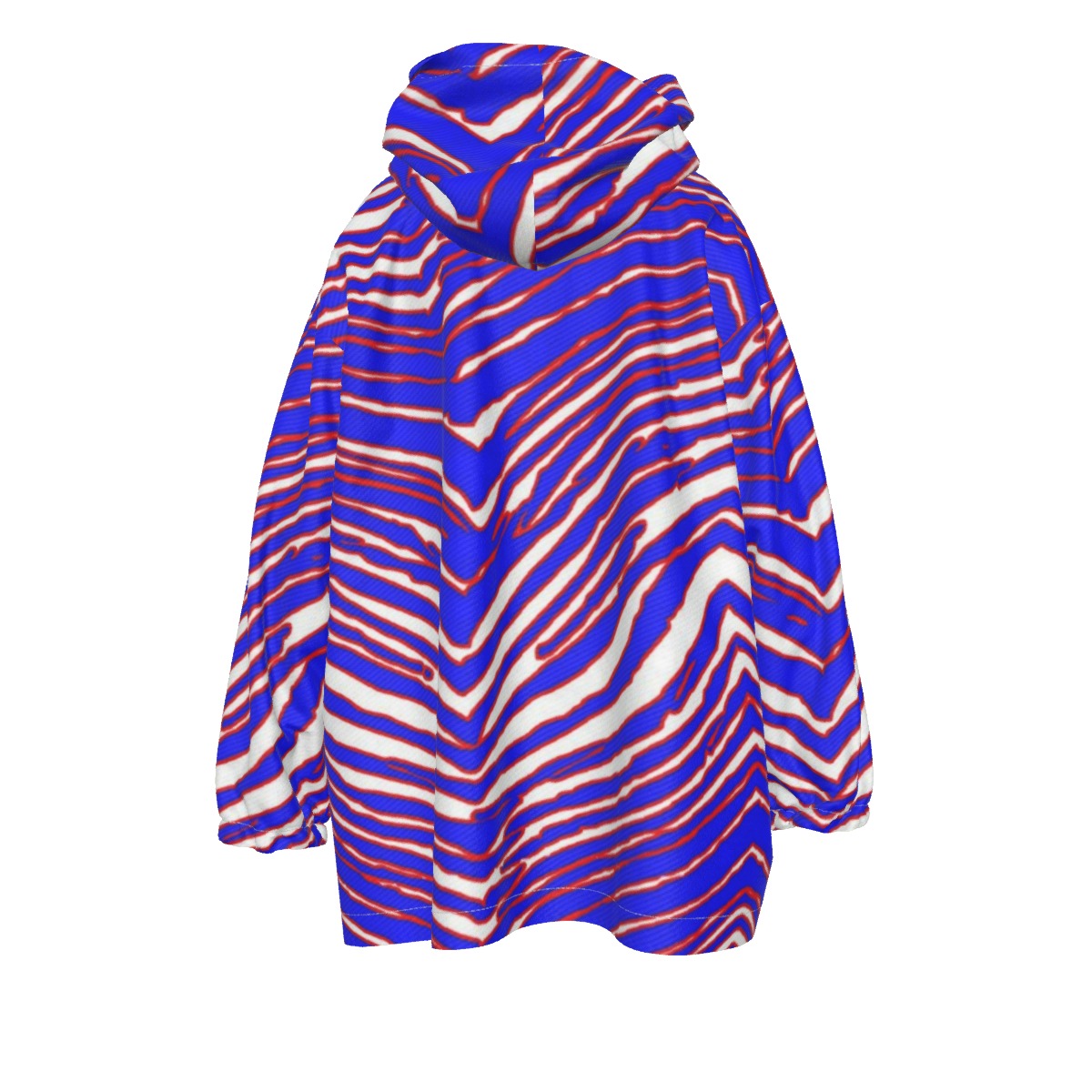 Buffalo Bills Zubaz Kid's Sherpa Fleece Hoodie Blanket