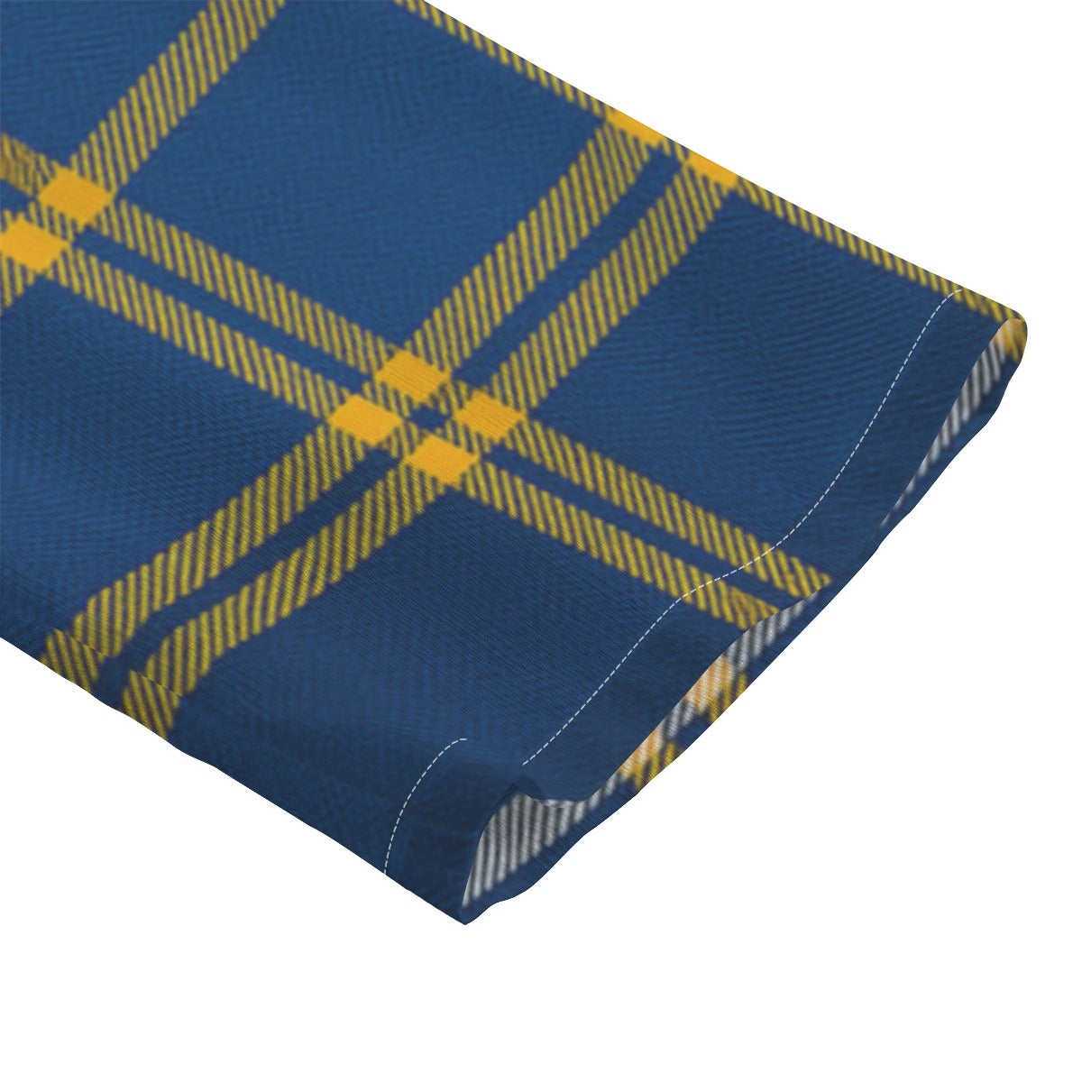 California Los Angeles UCLA Bruins Tartan Plaid  Women's Chiffon Shirt With Elbow Sleeve