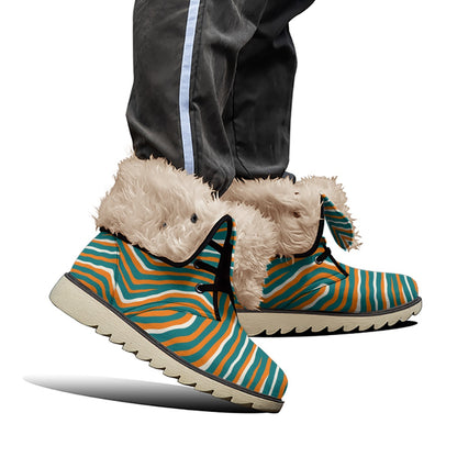 Miami Football Game Day All-Over Print Women's Plush Boots