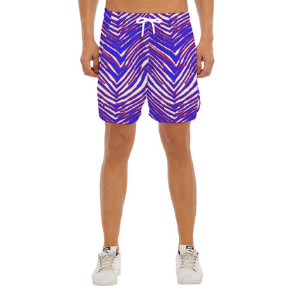 Buffalo Bills Zubaz Men's Side Split Running Sport Shorts
