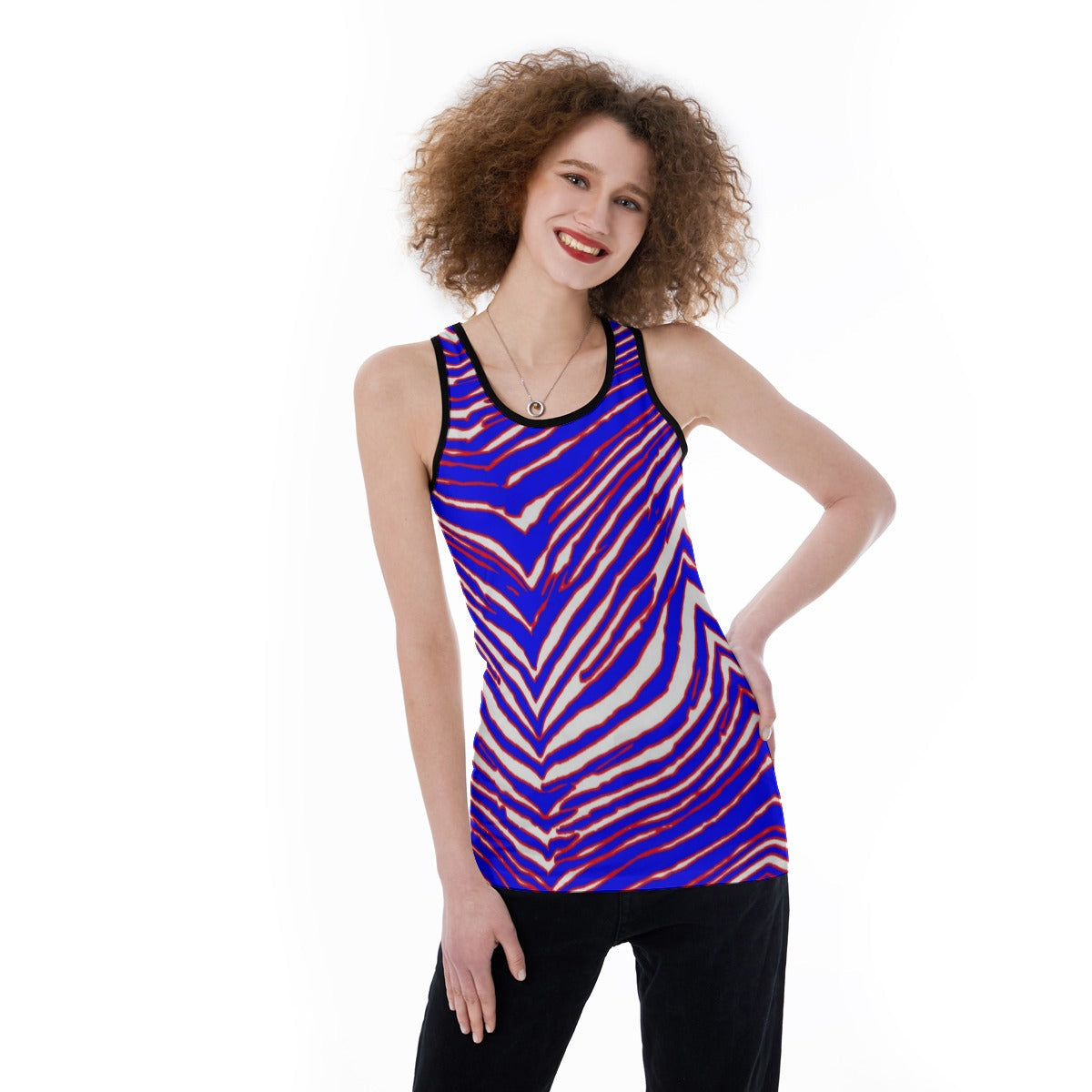 Buffalo Bills Zubaz Women's Back Hollow Tank Top