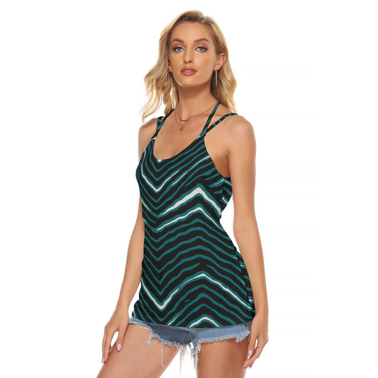 Philadelphia Football Game Day All-Over Print Women's Halter Top With Backless