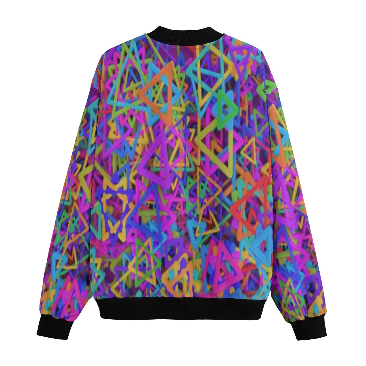 Graffiti Explosion seamless pattern geometric bunch Fleece Bomber Jacket