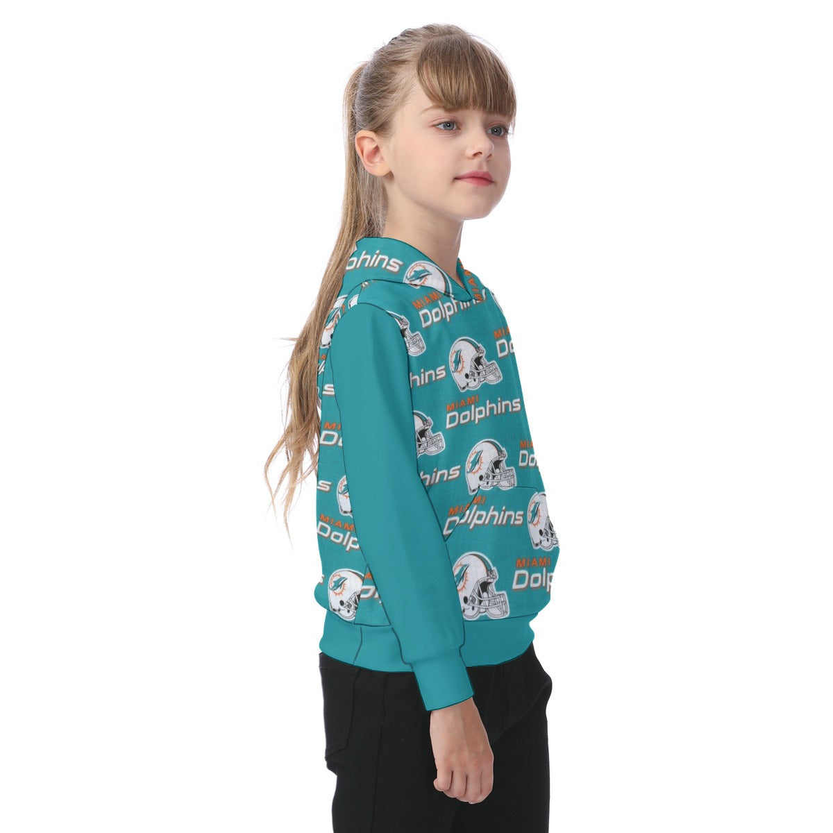 Miami Football Game Day All-Over Print Oversized Kid's Hoodie