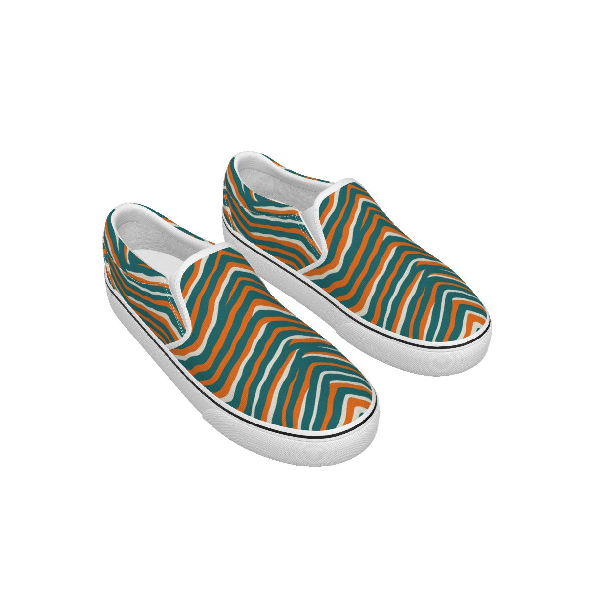 Miami Football Game Day Men's Slip On Sneakers