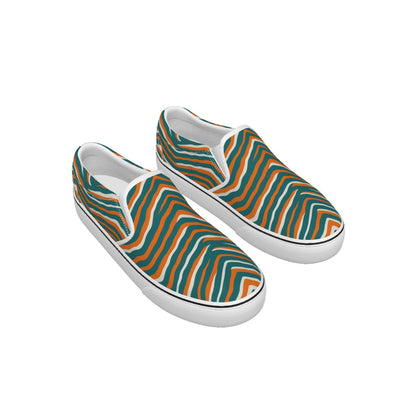 Miami Football Game Day Men's Slip On Sneakers