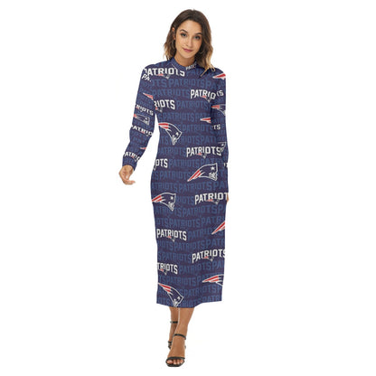New England Football Game Day All-Over Print Women's Hip Dress