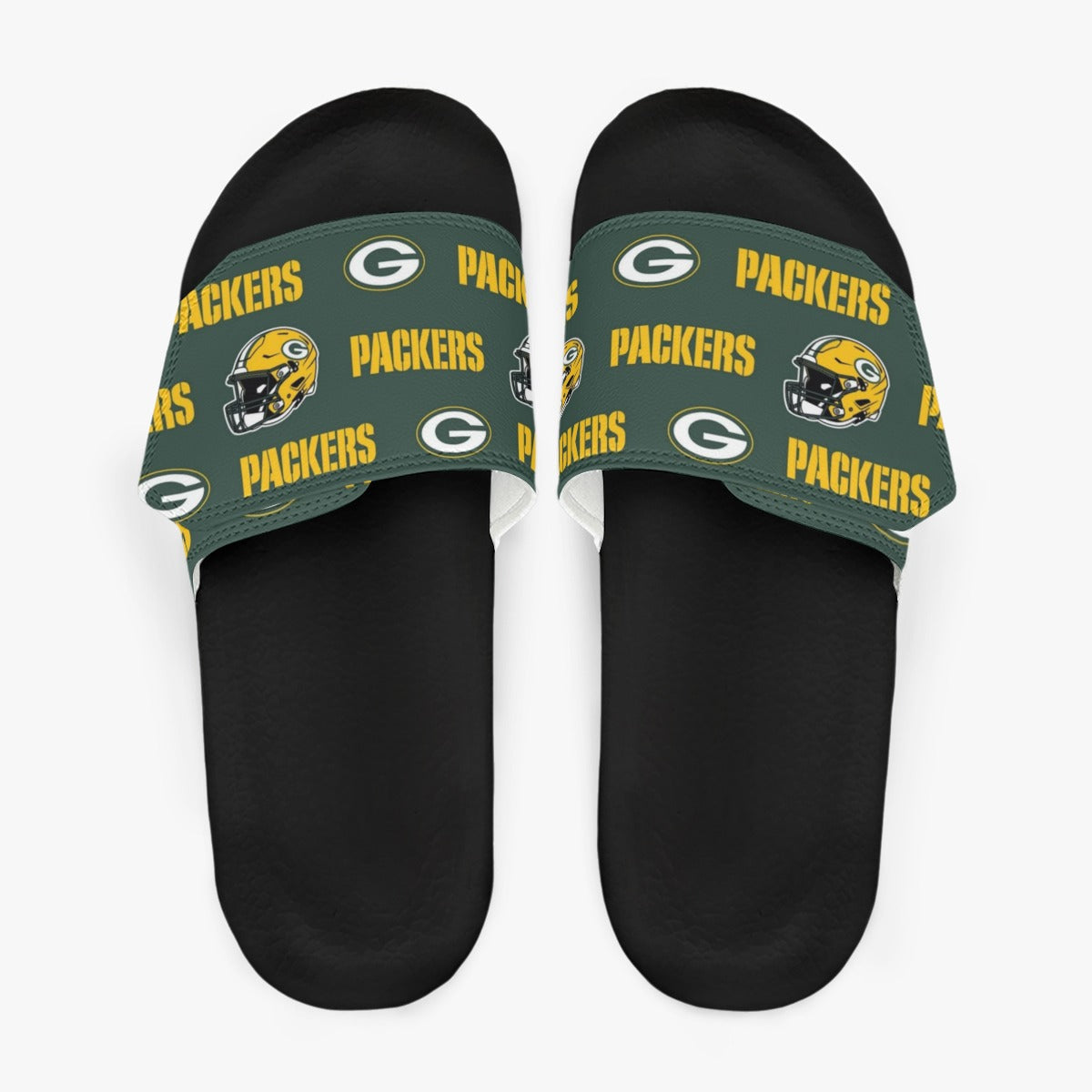 Green Bay Football Game Day Men's Velcro Slippers