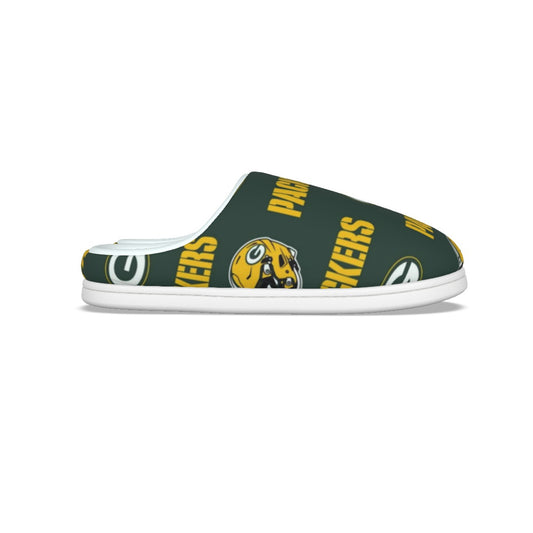Green Bay Football Game Day All-Over Print Men's Plush Slippers