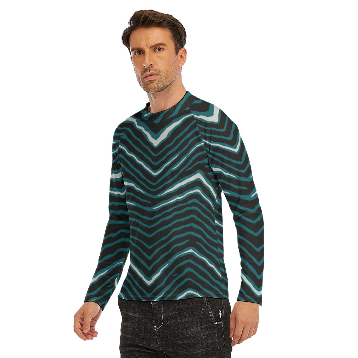 Philadelphia Football Game Day All-Over Print Men's Long Sleeve Tight surf clothing