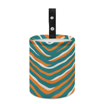 Miami Football Game Day Minimalist Fabric Car Trash Can