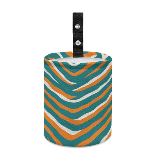 Miami Football Game Day Minimalist Fabric Car Trash Can
