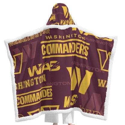 Washington Commanders Unisex Wearable Hooded Blanket