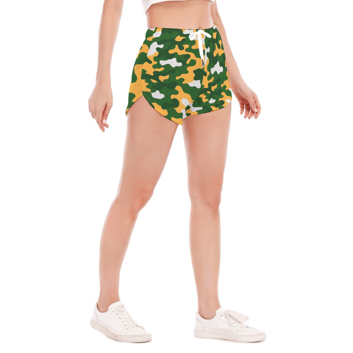 Green Bay Football Game Day All-Over Print Women's Side Split Running Pants