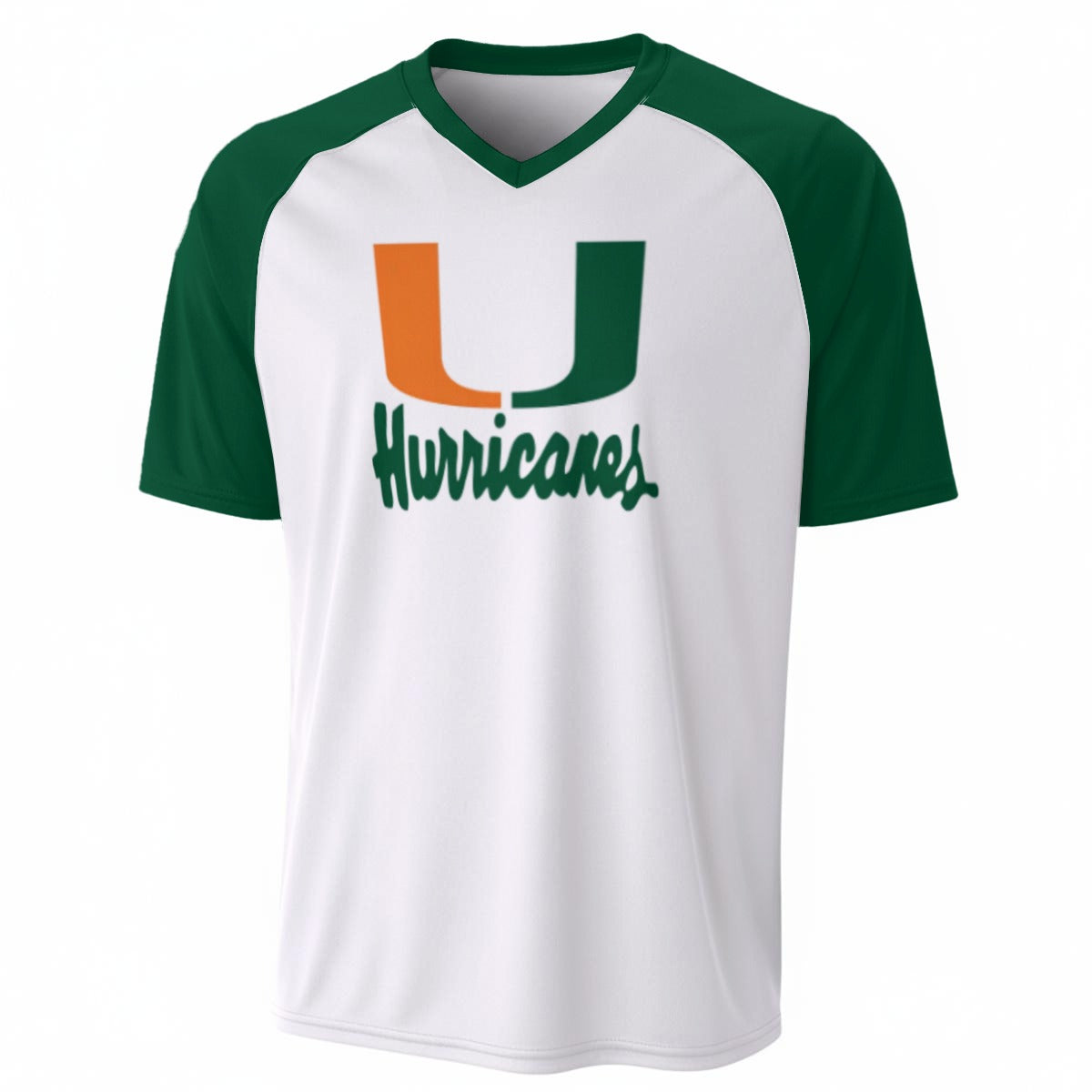 Miami - Hurricanes V-Neck Short Sleeve T-Shirt
