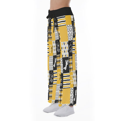 All-Over Print Women's High-waisted Straight-leg Trousers
