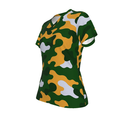 Green Bay Football Game Day All-Over Print Women's V-neck T-shirt
