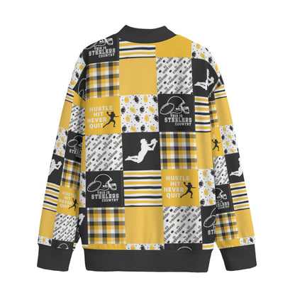 All-Over Print Unisex Mid-high Collar Drop Shoulder Sweatshirt
