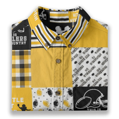 All-Over Print Men's Breathable Cotton Shirt|125GSM