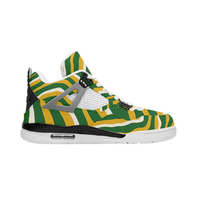 Green Bay Football Game Day All-Over Print Men's Air Cushion Basketball Shoes