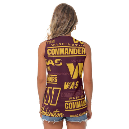 Washington Commanders Women's Sleeveless V-Neck Top
