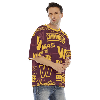 Washington Commanders Men's Drop Shoulder T-shirt With Short Sleeve