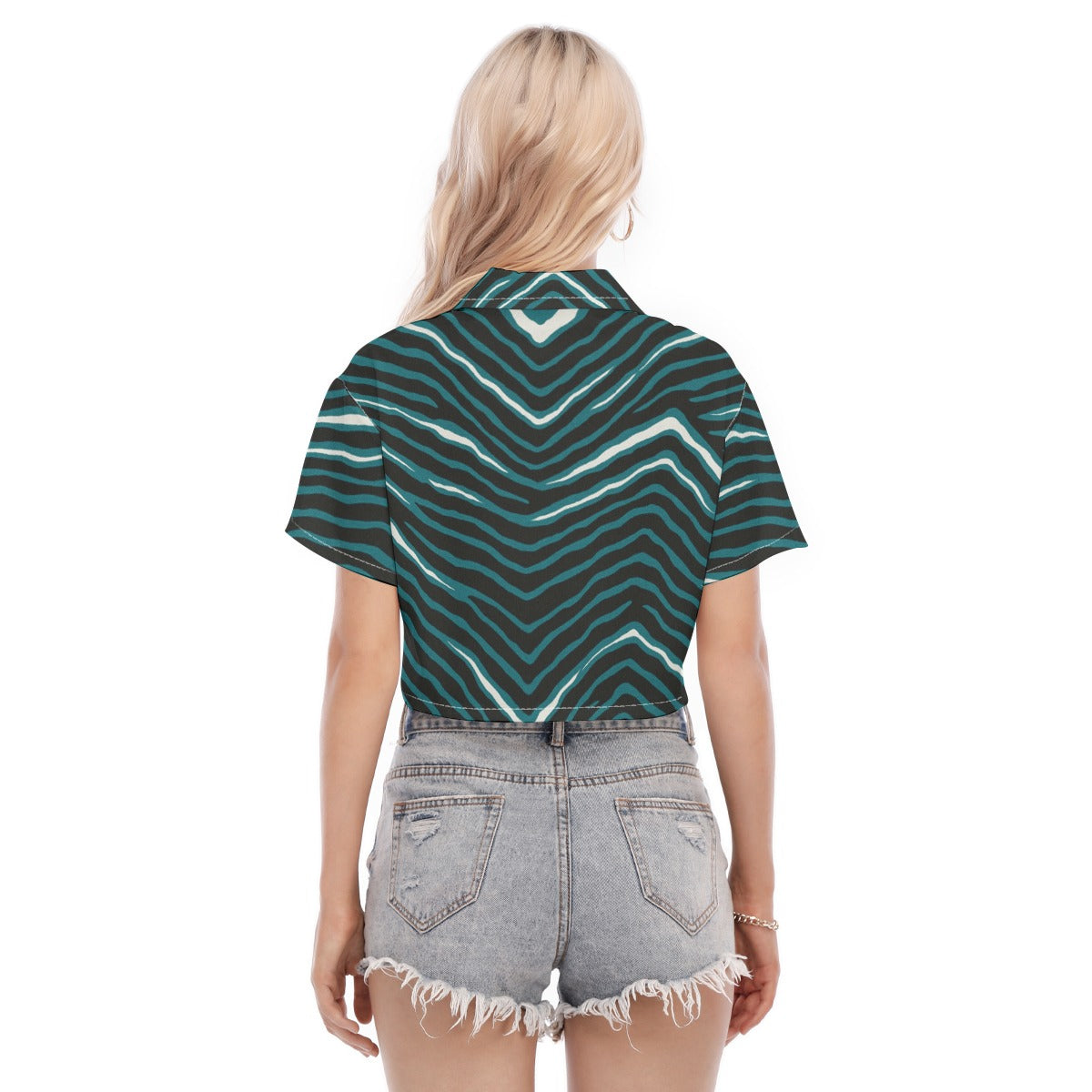 Philadelphia Football Game Day All-Over Print Women's Cropped Shirt