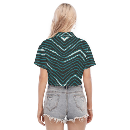 Philadelphia Football Game Day All-Over Print Women's Cropped Shirt