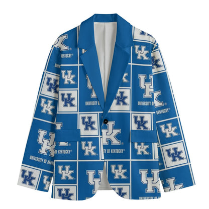 Kentucky - Wildcats Game day  Flat Lapel Collar Blazer