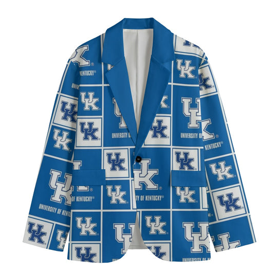 Kentucky - Wildcats Game day  Flat Lapel Collar Blazer