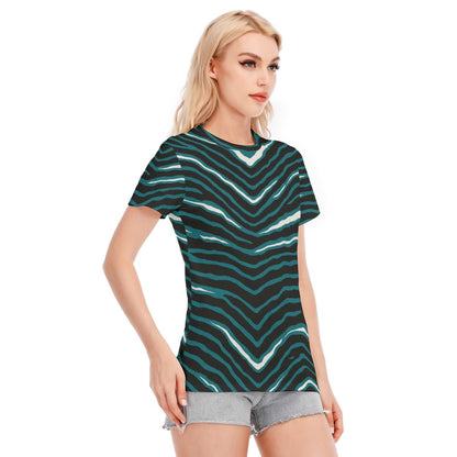 Philadelphia Football Game Day All-Over Print Women's Round Neck T-Shirt | 190GSM Cotton