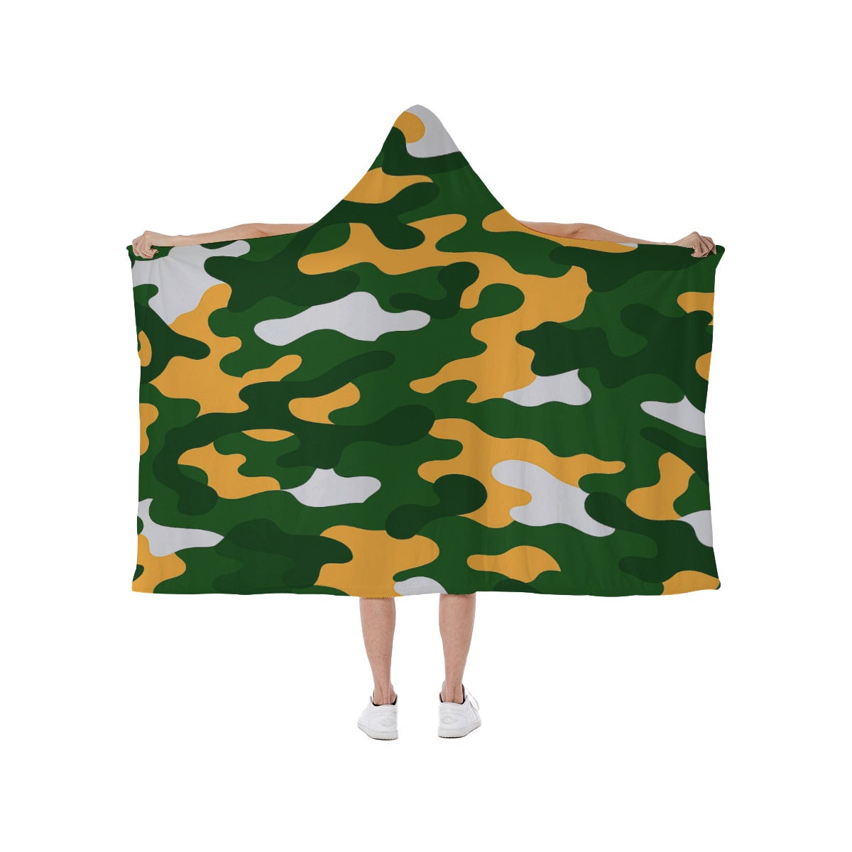 Green Bay Football Game Day Hooded blanket With Soft Fleece Lining