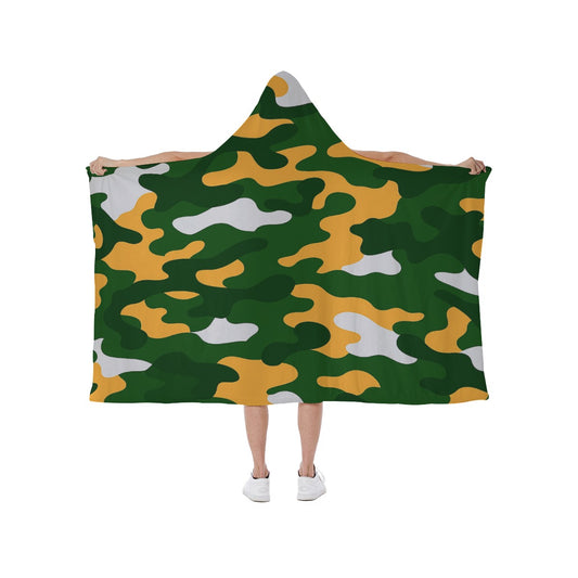 Green Bay Football Game Day Hooded blanket With Soft Fleece Lining