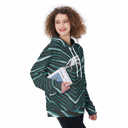 Philadelphia Football Game Day All-Over Print Women's Pullover Hoodie