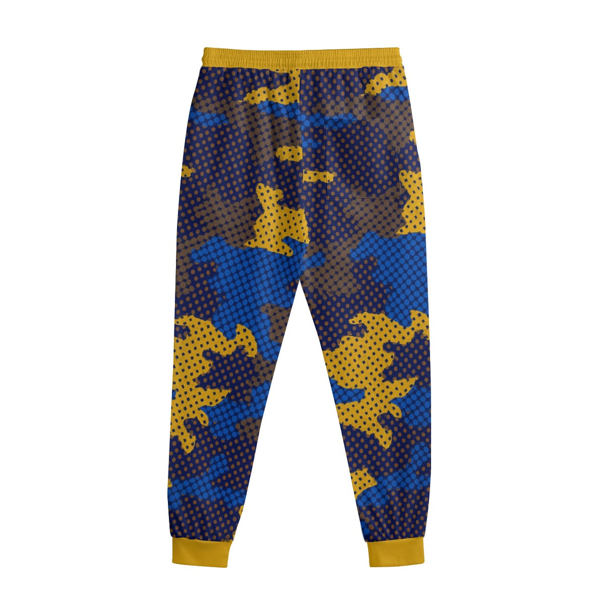 Urban Legend California  Blue Gold Camo Sweatpants With Waistband