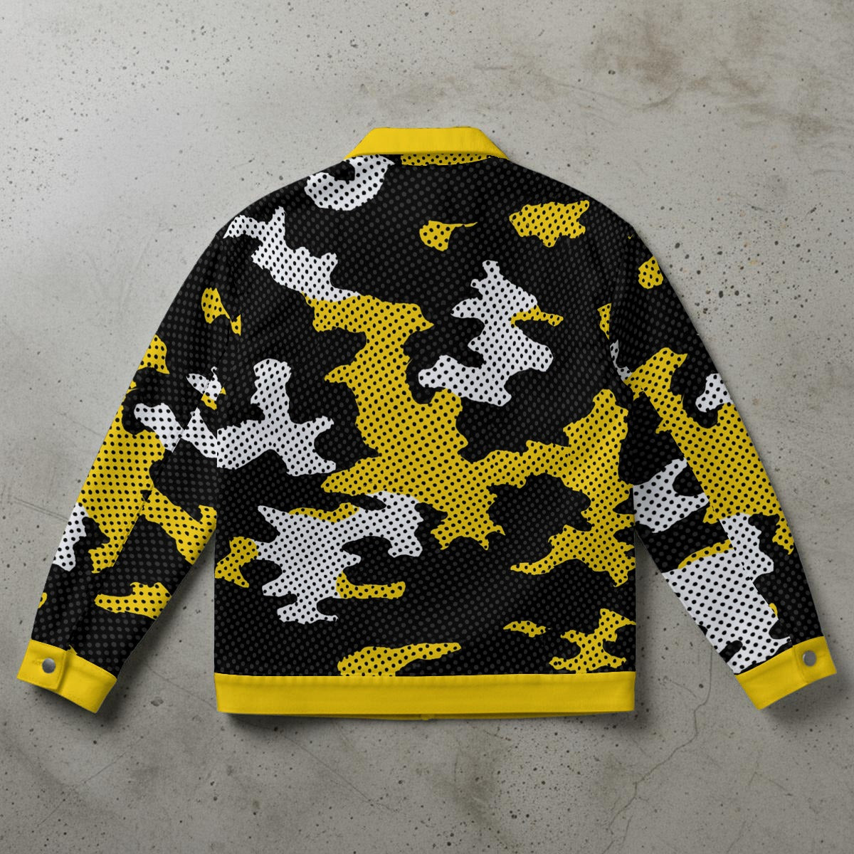 Urban Legend Iowa Black Gold Camo Unisex Collared Jacket