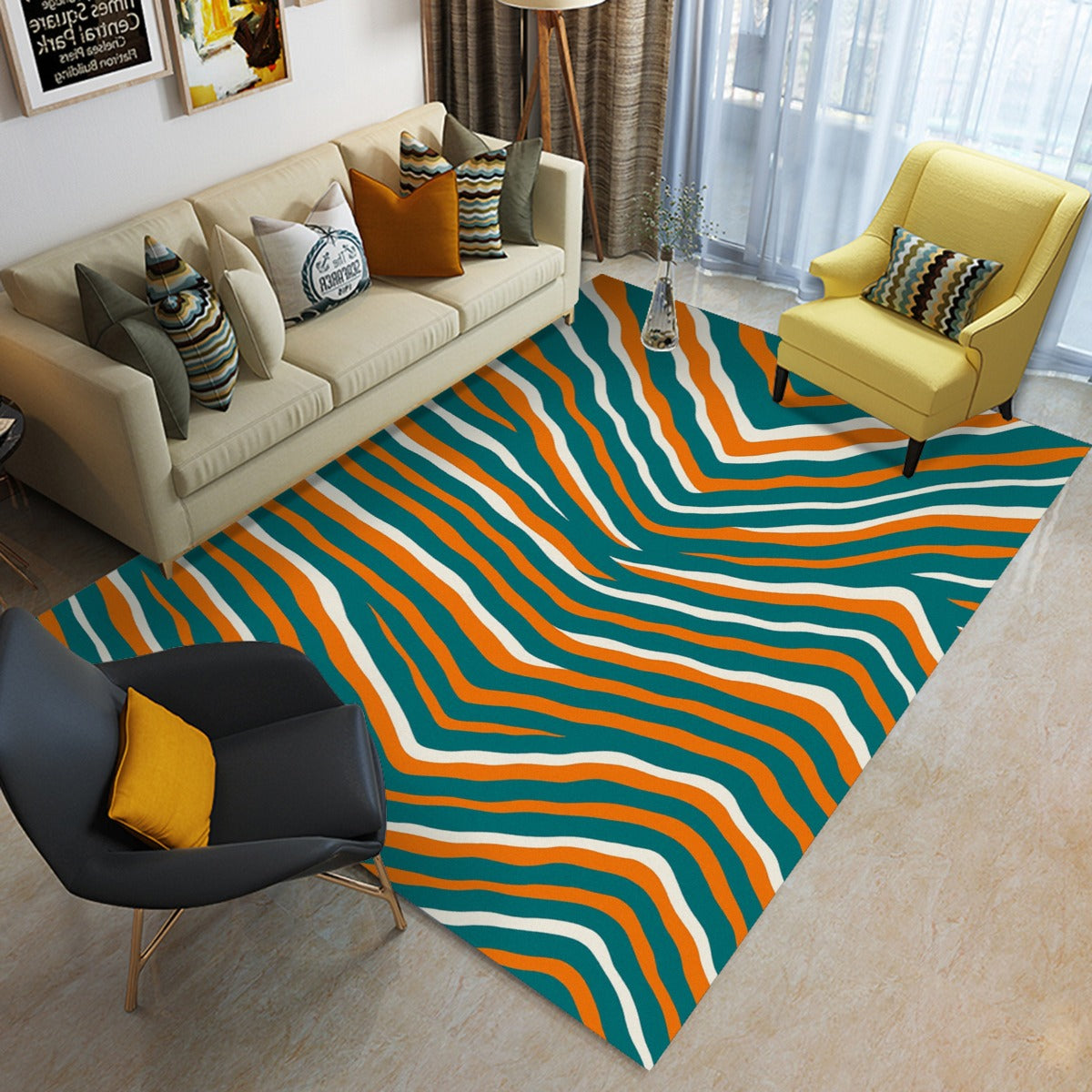 Miami Football Game Day Foldable Rectangular Floor Mat