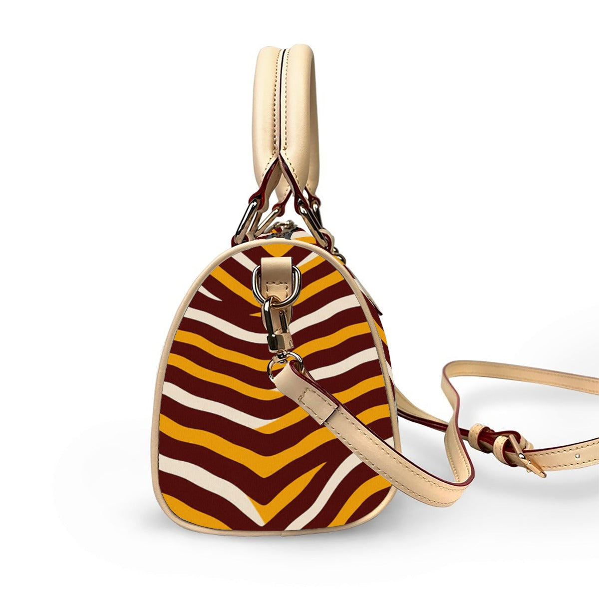 Washington Commanders Classic Barrel-Shaped PU Leather Handbag