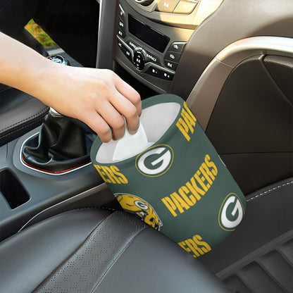 Green Bay Football Game Day Minimalist Fabric Car Trash Can