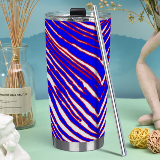 Buffalo Bills Zubaz Tumbler 20oz (with Straw)