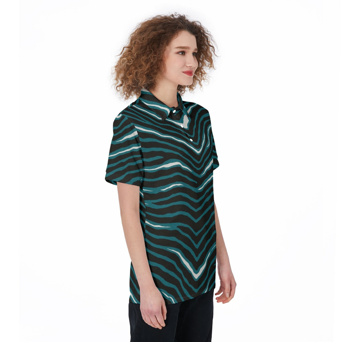 Philadelphia Football Game Day All-Over Print Women's Polo Shirt