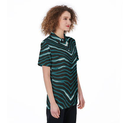 Philadelphia Football Game Day All-Over Print Women's Polo Shirt