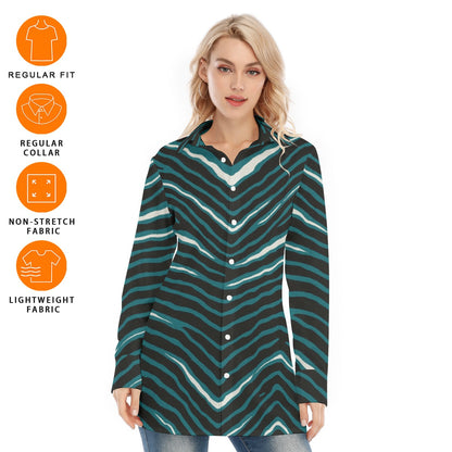 Philadelphia Football Game Day All-Over Print Women's Long Shirt