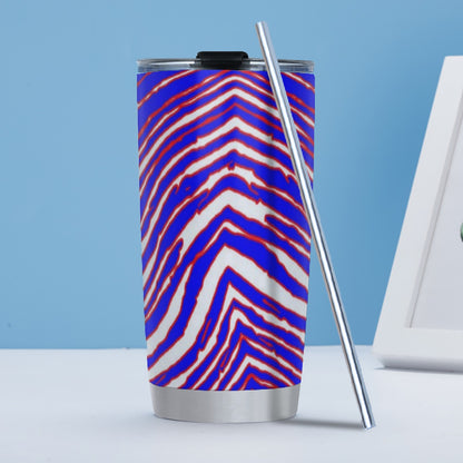 Buffalo Bills Zubaz Tumbler 20oz (with Straw)