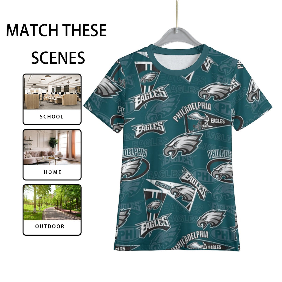 Philadelphia Football Game Day All-Over Print Kid's T-Shirt