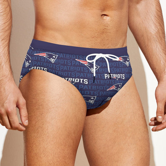 New England Football Game Day All-over print Men'S Drawstring Swim Briefs