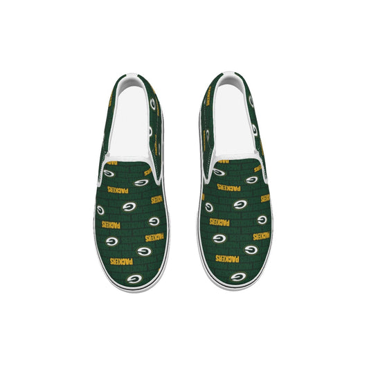 Green Bay Football Game Day Men's Slip On Sneakers